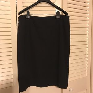 Liz Claiborne Suits black Pencil suit skirt